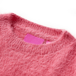 Maglione da Bambina Lavorato a Maglia Rosa Antico 140