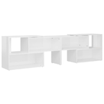 vidaXL Mobile TV Bianco Lucido 149x30x52 cm in Truciolato