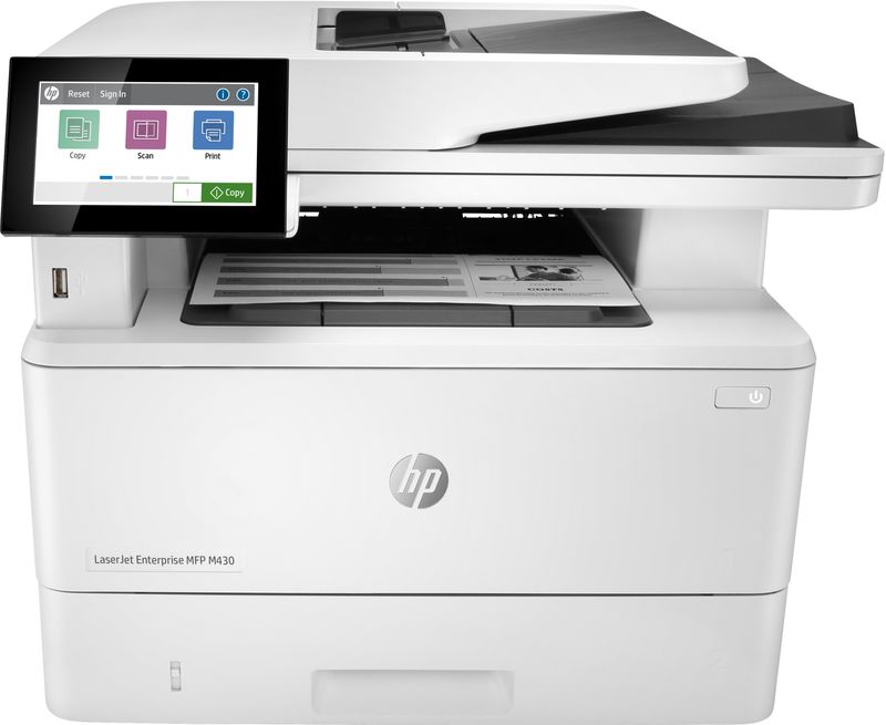 HP-LaserJet-Enterprise-Stampante-multifunzione-Enterprise-LaserJet-M430f-Bianco-e-nero-Stampante-per-Aziendale-Stampa-copia-scansione-fax-ADF-da-50-fogli--Stampa-fronte-retro--Scansione-fronte-retro--Stampa-da-porta-USB-frontale--Compatta--Efficienza-energetica--Avanzate-funzionalita-di-sicurezza-