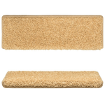 vidaXL Tappetini per Scale 15 pz 65x21x4 cm Beige