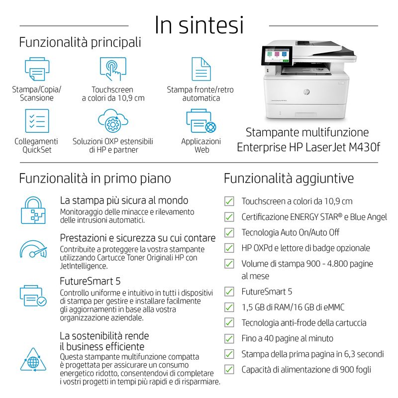 HP-LaserJet-Enterprise-Stampante-multifunzione-Enterprise-LaserJet-M430f-Bianco-e-nero-Stampante-per-Aziendale-Stampa-copia-scansione-fax-ADF-da-50-fogli--Stampa-fronte-retro--Scansione-fronte-retro--Stampa-da-porta-USB-frontale--Compatta--Efficienza-energetica--Avanzate-funzionalita-di-sicurezza-