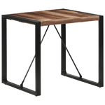 Tavolo da Pranzo 80x80x75 cm Legno Massello Finitura Sheesham