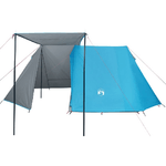 vidaXL Tenda da Campeggio 3 Persone Blu 465x220x170 cm Taffetà 185T