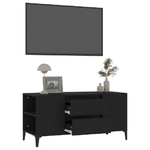 vidaXL Mobile Porta TV Nero 102x44,5x50 cm in Legno ingegnerizzato