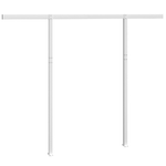 vidaXL Set Pali per Tenda da Sole Bianco 300x245 cm Ferro