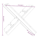 vidaXL Portaceppi Nero 47x39,5x48 cm in Legno Massello di Pino