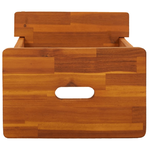 Sgabello a 2 Gradini 40x38x50 cm in Legno Massello di Acacia