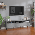 vidaXL Mobile TV Grigio Cemento 150x30x44,5 cm Legno ingegnerizzato