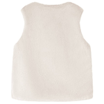 Gilet da Bambina in Pelliccia Sintetica Beige 92