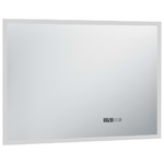 vidaXL Specchio LED Bagno con Sensore Tattile Schermo Orario 100x60cm