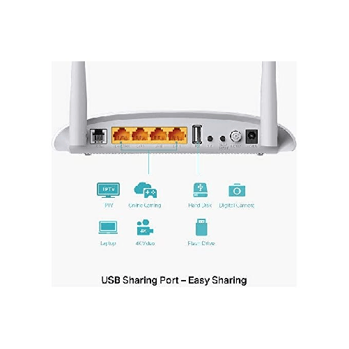 TP-LINK-TD-W9970-router-wireless-Fast-Ethernet-Banda-singola--2.4-GHz--Bianco