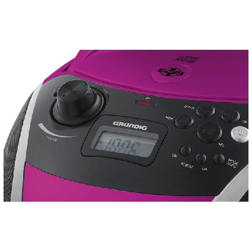 Grundig-GRB-3000-BT-Digitale-3-W-FM-Nero-Rosa-Argento-Riproduzione-MP3