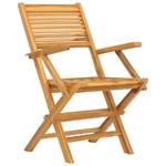 vidaXL Sedie da Giardino Pieghevoli 8pz 55x62x90cm Legno Massello Teak