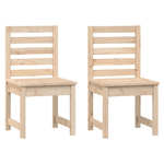 vidaXL Sedie da Giardino 2pz 40,5x48x91,5 cm Legno Massello di Pino