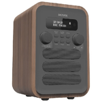 Denver DAB-48GREY radio Personale Digitale Grigio, Legno