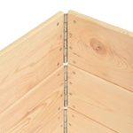 vidaXL Fioriere Rialzate 3 pz 50x150 cm in Legno Massello di Pino