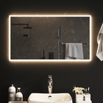 Specchio da Bagno con Luci LED 90x50 cm