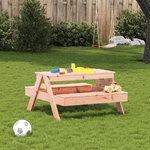 vidaXL Tavolo da Picnic per Bambini 88x97x52 cm Legno Massello Douglas