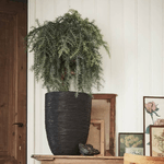 Capi Vaso Nature Rib Elegante Basso 46x58 cm Nero KBLR783