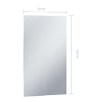 vidaXL Specchio da Parete a LED per Bagno 60x100 cm