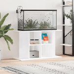 VidaXL Supporto Acquario 100x40x60cm Legno ingegnerizzato Bianco Lucido