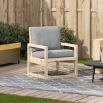 vidaXL Sedia da Giardino 57,5x63x76 cm in Legno Massello di Pino