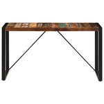 vidaXL Tavolo da Pranzo 140x70x75 cm Legno Massello di Recupero