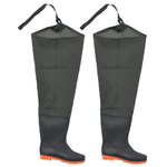 vidaXL Waders Verde Scuro Misura 38