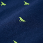 Camicia per Bambini con Stampa Dinosauro Blu Marino 116