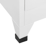 vidaXL Armadietto a Chiave a 18 Scomparti in Metallo 90x40x180 cm