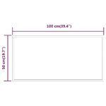 Specchio da Bagno con Luci LED 100x50 cm