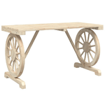 vidaXL Tavolo da Giardino 115x55x65 cm in Legno Massello di Abete