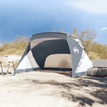 vidaXL Tenda da Spiaggia Grigia 274x178x170/148 cm Taffetà 185T