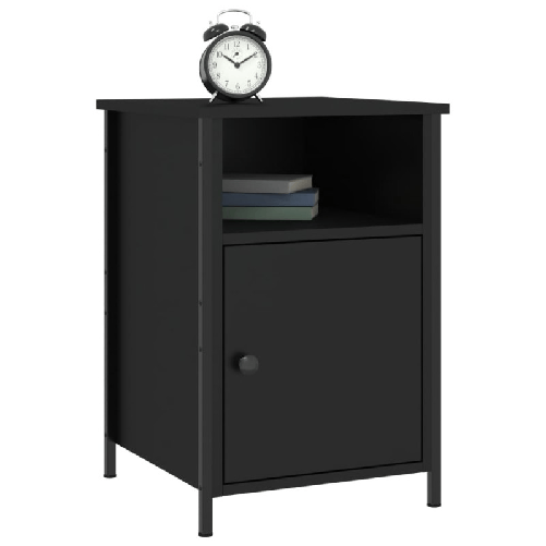 vidaXL Comodini 2 pz Neri 40x42x60 cm in Legno ingegnerizzato
