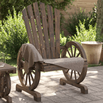 vidaXL Sedie da Giardino Adirondack 4 pz in Legno Massello di Abete