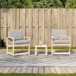 vidaXL Set Salotto da Giardino 3 pz in Legno Massello di Pino