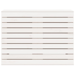 Cesto per Bucato Bianco 88,5x44x66 cm Legno Massello Pino