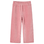 Pantaloni per Bambini in Velluto a Coste Rosa Chiaro 116