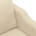 vidaXL Poltrona Crema 60 cm in Tessuto