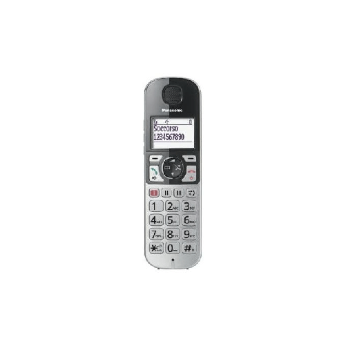 Panasonic-KX-TGE510JTS-telefono-Telefono-DECT-Identificatore-di-chiamata-Argento