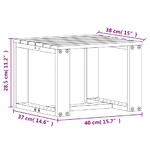 vidaXL Set Salotto da Giardino 3 pz Bianco in Legno Massello di Pino