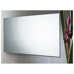 Gedy Specchio Senza Luci Senza Cornice Silver-Alluminio-Incolore-Trasparente Metallo 60x100x4 Cm