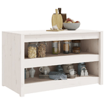 Mobile da Cucina da Esterno Bianco 106x55x64 cm Legno Massello di Pino