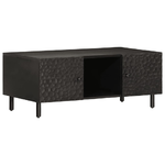 vidaXL Tavolino da Salotto Nero 100x54x40cm in Legno Massello di Mango