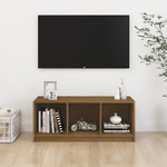 vidaXL Mobile Porta TV Marrone Miele 104x33x41 cm in Legno di Pino