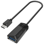 Hama Cavo USB Type C M / USB A F, USB 3.2 gen.1, 0,15 metri, nero