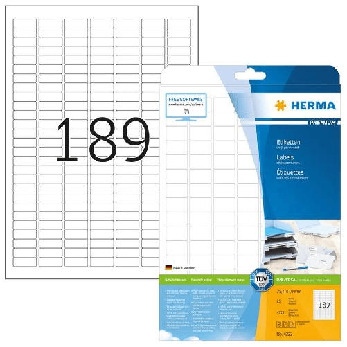 HERMA-4333-etichetta-per-stampante-Bianco-Etichetta-per-stampante-autoadesiva