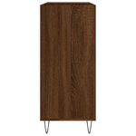 vidaXL Mobile Porta Dischi Rovere Marrone 84,5x38x89 Legno ingegnerizzato