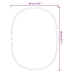 vidaXL Specchio da Parete Dorato 40x30 cm