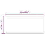 Specchio da Bagno con Luci LED 90x40 cm